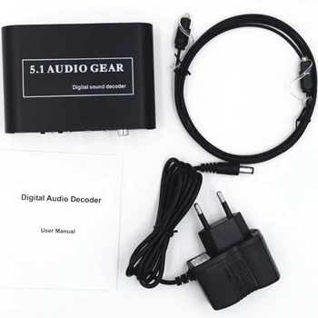 

Digital o Decoder 5.1 o Gear DTS/AC3/6CH Digital o Converter LPCM to 5.1 Analog Output 2.1 for PS2 PS3 360 DVD(E