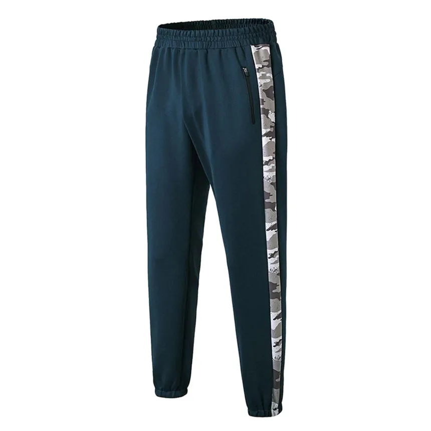 Blue KLV брюки мужские модные мужские спортивные штаны для фитнеса брюки с камуфляжным принтом брюки для бодибилдинга Гибкие Длинные штаны для бега на открытом воздухе - Цвет: Blue