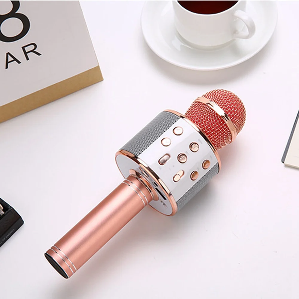 Bluetooth беспроводной микрофон динамик ручной караоке музыкальный плеер для вокала