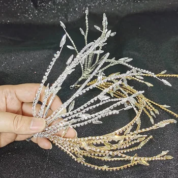 

Bride Hair Band White Crystal Headband Wedding Bridal Hair Accessories Tiara Ornaments Wedding Headbands For Bride Hair Combs