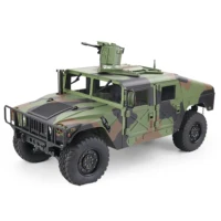 1/10 US Humvee 4x4 Military Truck 4WD 2.4G RC Alloy Car KFOR RTR KEYIGE HG-P408 1