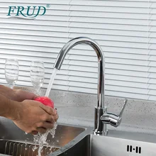 Frap Sink Faucets For Kitchen Gourmet Single Hole Tapware Hot and Cold Water Mixer Taps R42052-10