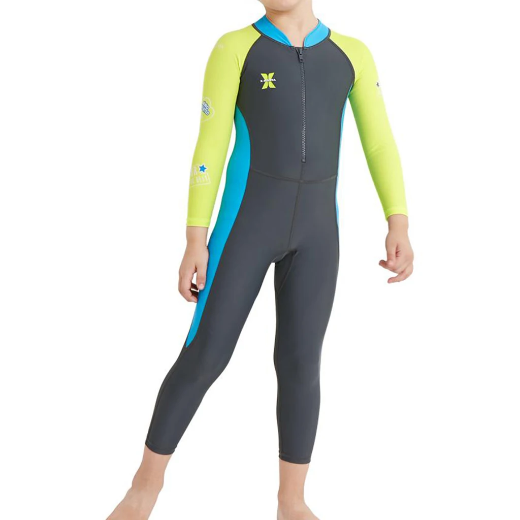 Kids Long Sleeve Wetsuit Beach Diving Full Body Swimwear Swimsuit Cold Water Scuba Snorkeling Spearfishing Kids Wetsuit