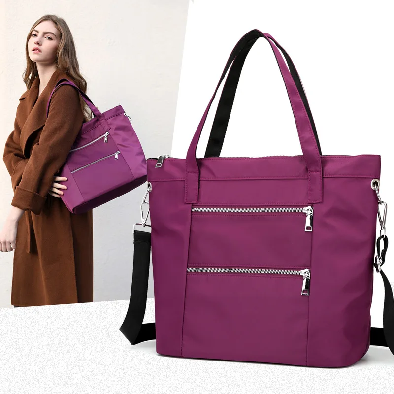 

Large-Volume Women's Nylon Traveling Bag Gym Bag New Style Fashion WOMEN'S Single-shoulder Bag Handbag Diaper Bag 11