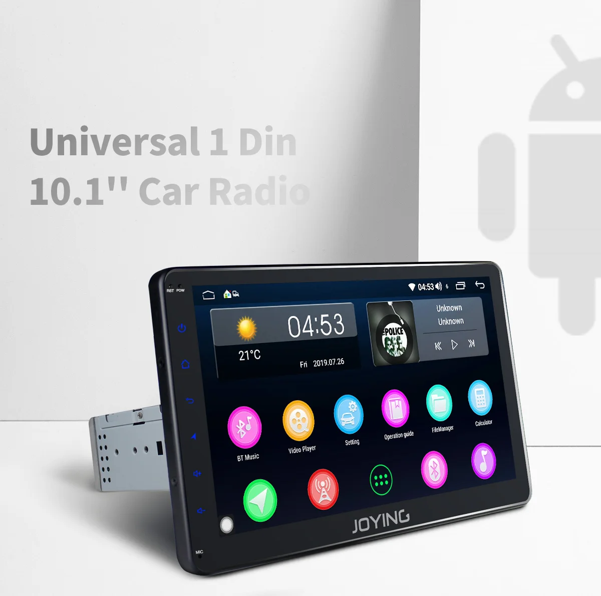 Perfect Joying 32GB ROM single 1 din 10.1" full touch screen Android Car GPS Radio Stereo Mirror Link head unit Multimedia Player Camera 0