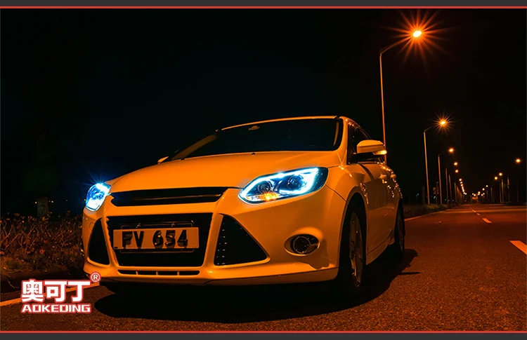 Фара для автомобиля Ford Focus 2012- Focus 3 головной светильник s противотуманный светильник s дневной ходовой светильник DRL H7 светодиодный Биксеноновая лампа автомобильные аксессуары