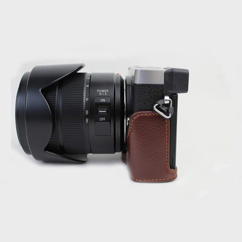 Портативный чехол из натуральной кожи для камеры Panasonic DMC-GX80 GX85 GX7II GX7 Markii с батареей