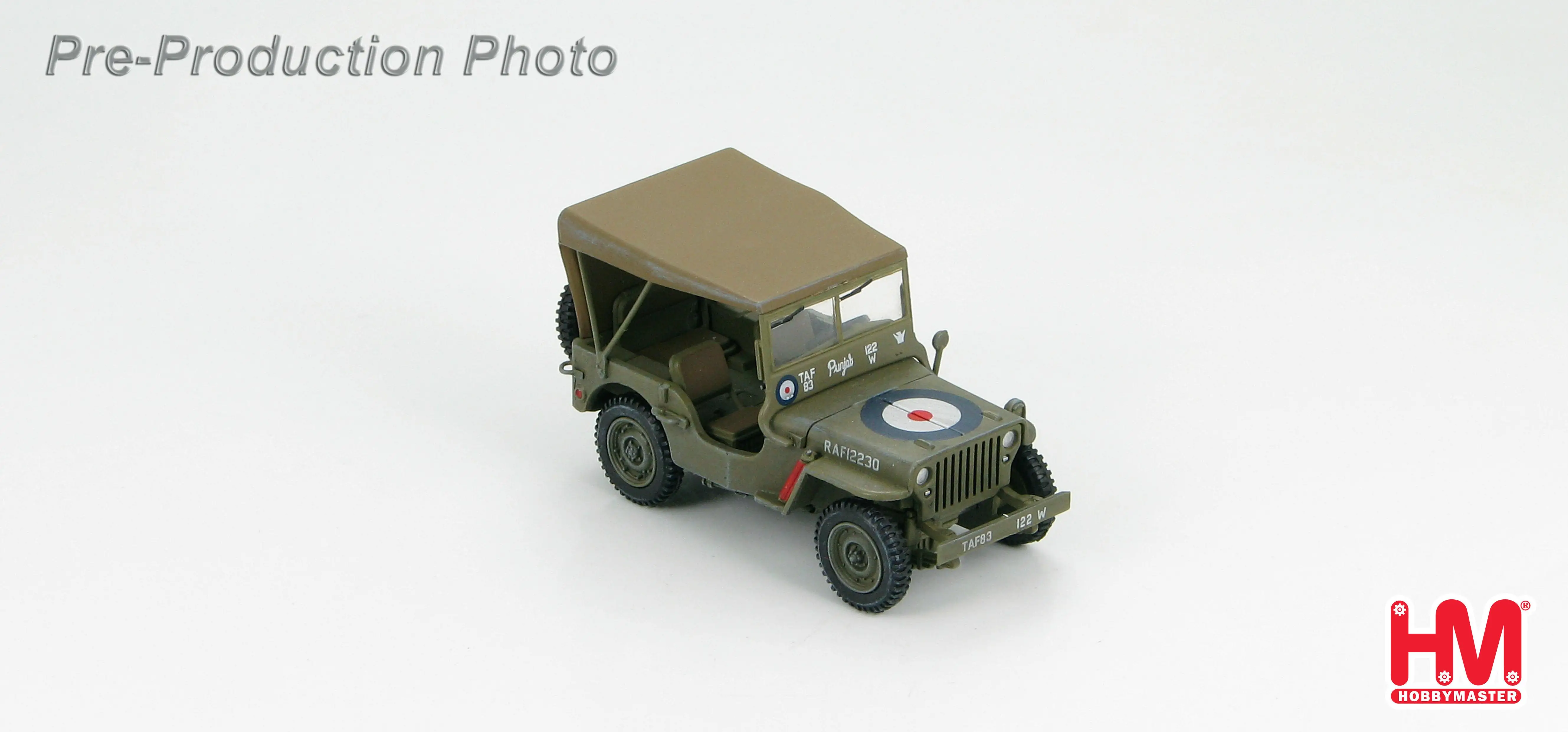 Хобби мастер Willys MB Jeep RAF 12230 Второй мировой войны 1/48 литая модель готового грузовика