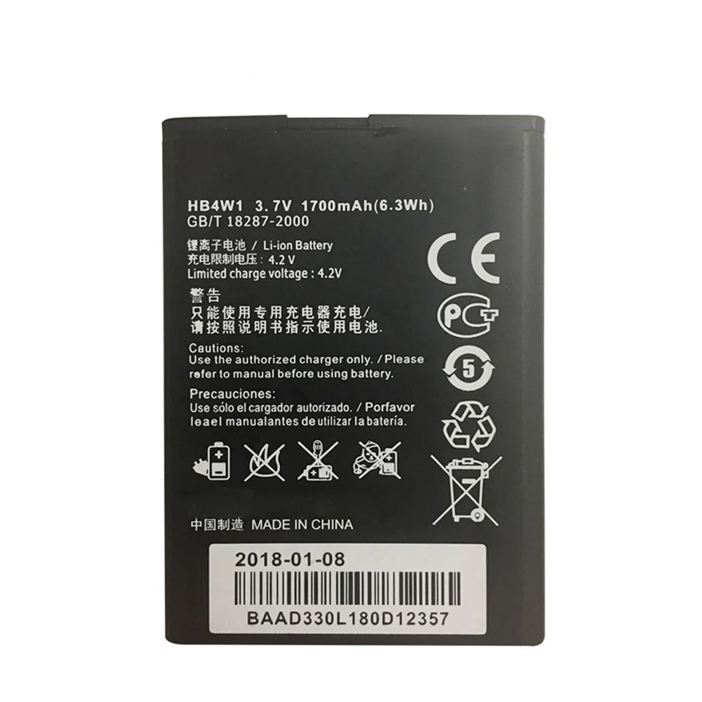 Новый HB4W1 HB4W1H 3 7 V 1700 мАч Высокое качество телефон Батарея forHuawei Ascend G510 G520 G525 C8813 C8813Q