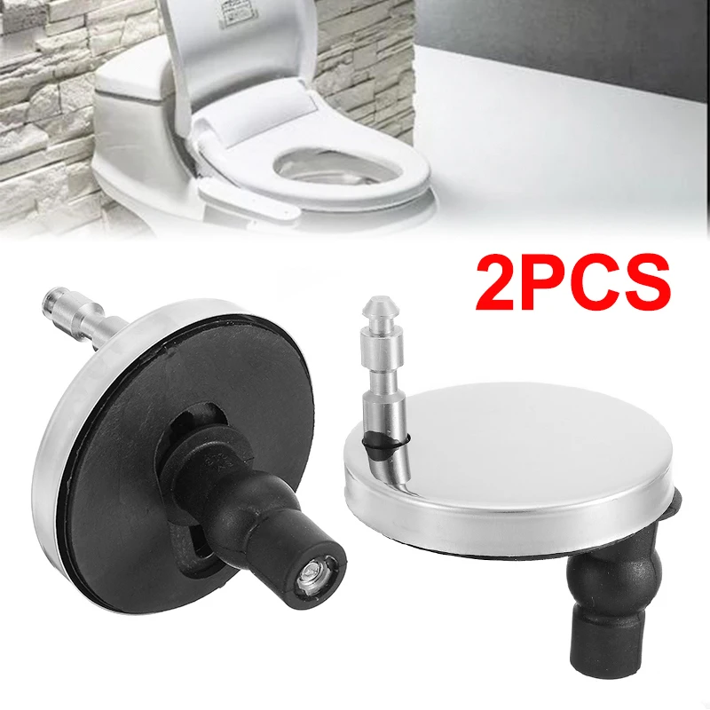 1 Pair Durable Top Fix Toilet Seat Hinge Fittings DIY Quick Release