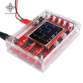 

diymore Fully Assembled Digital Oscilloscope 2.4" TFT LCD Display 12Bit with Alligator Clip Probe Clear Acrylic Case for DSO138
