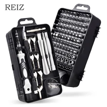 REIZ – jeu de tournevis de précision 135 en 1, embouts de tournevis hexagonaux magnétiques, multi-outils, Kit d'outils manuels pour la réparation d'ordinateurs et de téléphones