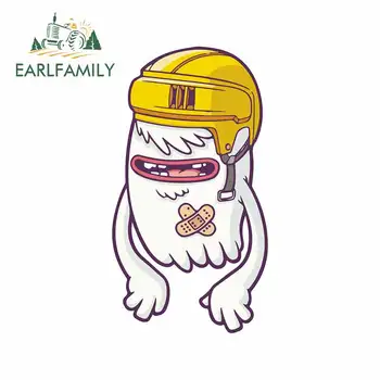 

EARLFAMILY 13cm x 7.2cm for The plush monster Helmets Car Sticker Motorcycle Occlusion Scratch Decal Cartoon Bumper Decoration