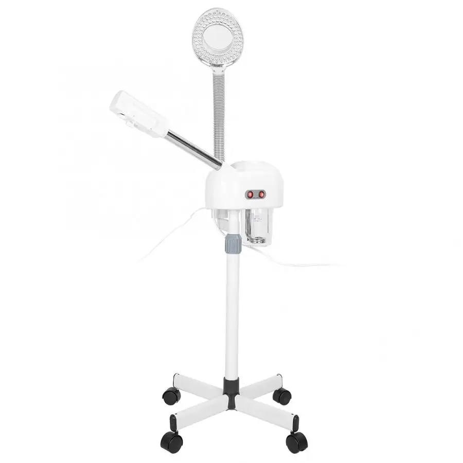 

2 In 1 5X LED Cold Light Magnifying Glass Facial Steamer Magnifying Lamp Beauty Machine Spa Facial Mist Maker