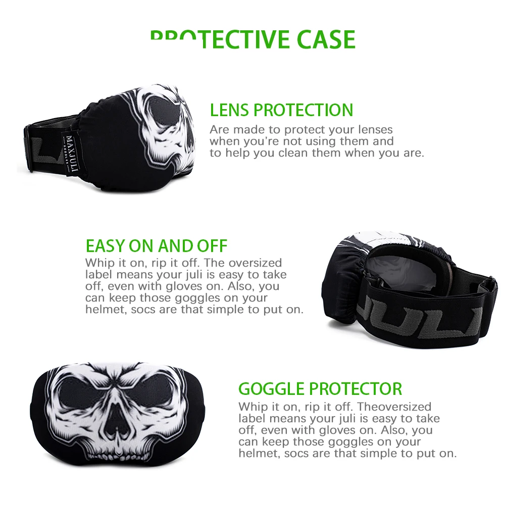 MAXJULI Goggle Cover Microfiber Protective Goggles,Ideal for Snow Ski Goggles Protect Scratch dustproof 3000 3