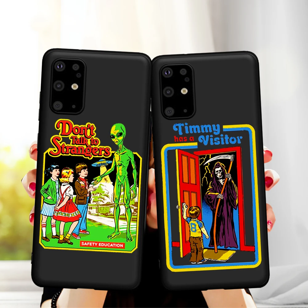 

Phone Case for Samsung Galaxy S6 S7 S8 S9 S10 S11 Edge Plus S11e Note 8 9 10 M10 M20 M30 M40 Funny Halloween Satan Vintage cover