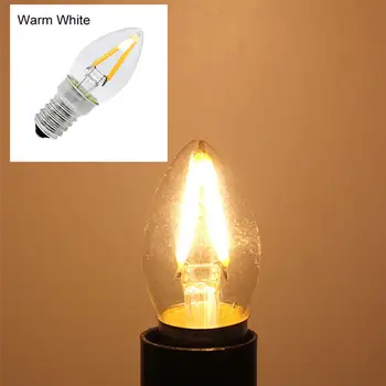 

Candle Lighter Mini LED Candle Light C7 Night Light Bulb Refrigerator Light 2W LED Screw 110V/220V Light COB Chip Filament