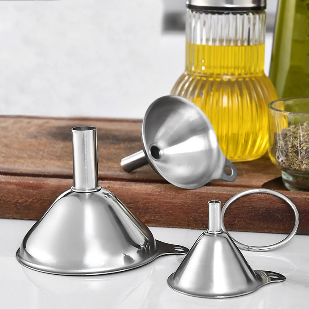 3Pcs/Set Funnel Stainless Steel Kitchen Gadgets And Accessories Liquid