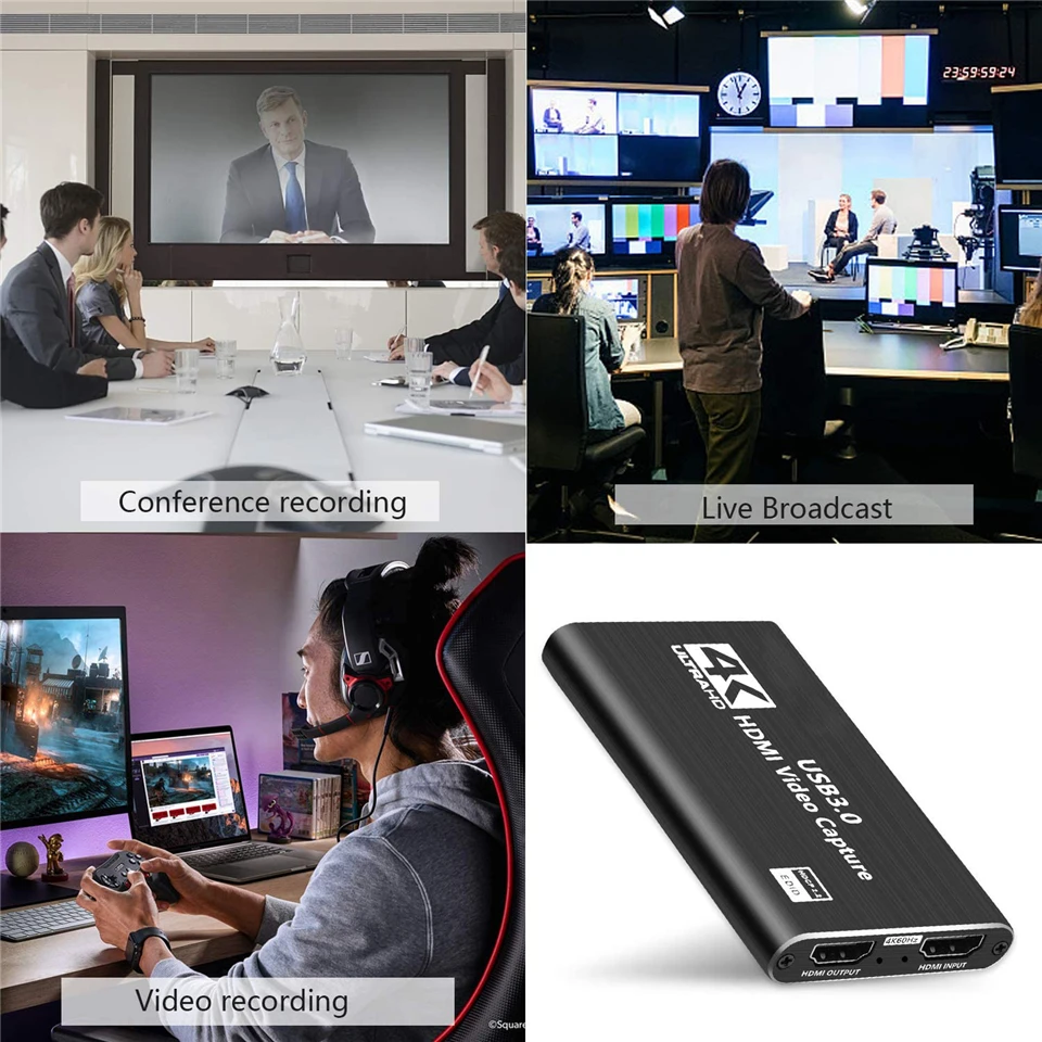 2020 USB HDMI 4K60Hz видеозахват к карта видеозахвата донгл для игр потоковая трансляция