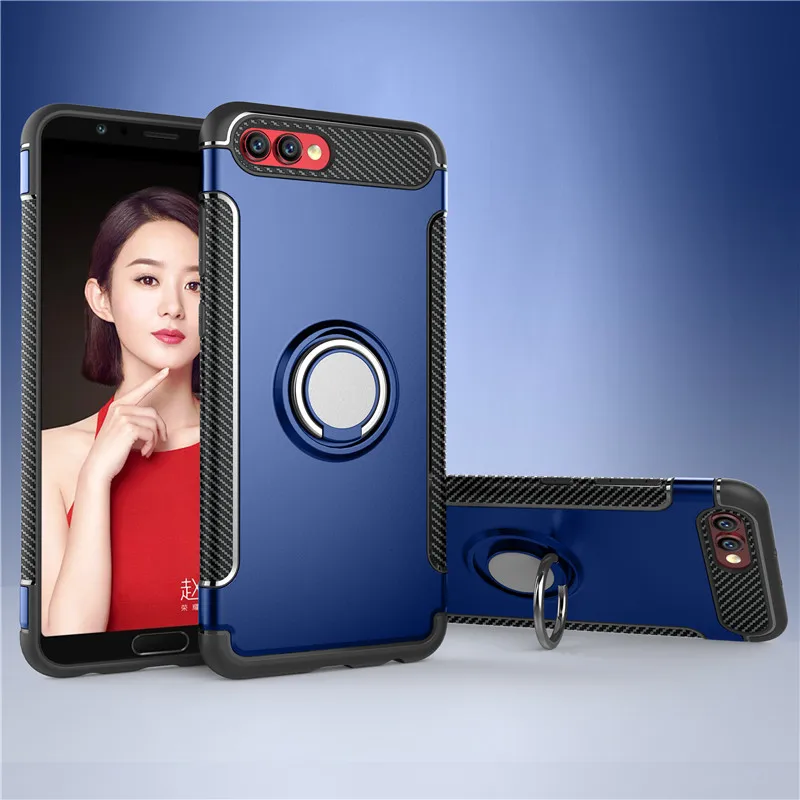 PC+ силиконовый чехол для телефона huawei P30 P20 Lite Pro P10 Plus P9 P8 Lite honor 20 Pro 8 9 Lite mate 10 20 Pro Lite 9 20X - Цвет: Синий