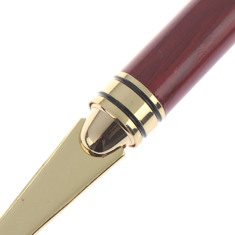 1pcs Wood Handle Letter Opener Stainless Steel cut paper Knife Split file envelopes