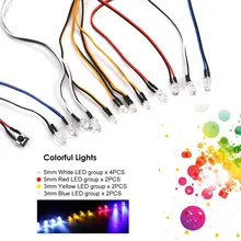 Hot! Multi-function Ultra Bright LED Lamp Light System Kit for 1/10 1/8 RC Car HSP Traxxas TAMIYA CC01 Axial SCX10 D90 RC Parts Hot! Multi-function Ultra Bright LED Lamp Light System Kit for 1/10 1/8 RC Car HSP Traxxas TAMIYA CC01 Axial SCX10 D90 RC Parts