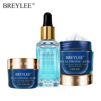 

BREYLEE Hyaluronic Acid Serum Face Facial Cream Eye Cream Moisturizing Improves Dryness Rough Whitening Repairing Skin Care Set