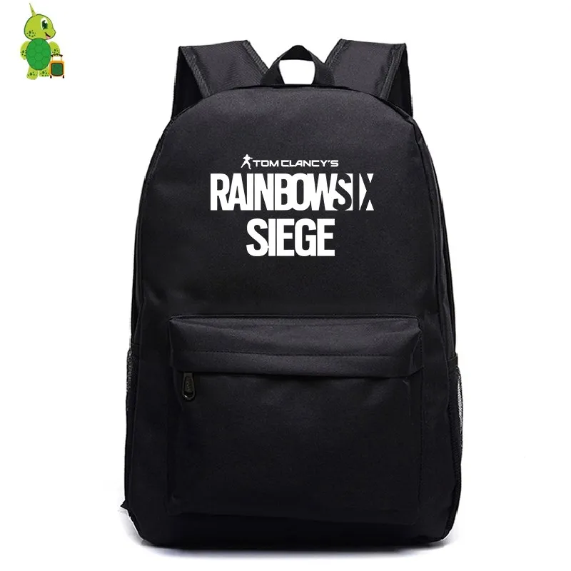 Игровой рюкзак Tom Clancy's Rainbow Six Siege, школьные сумки для подростков, женский и мужской рюкзак для ноутбука, дорожные сумки, детские сумки для книг - Цвет: 6