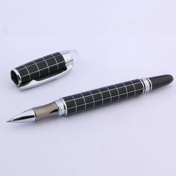 

BAOER 79 Silver accessories Twisting Matte black Line Metal Rollerball Pen