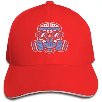 

Unisex Mesh Hat Adult Baseball Caps Sunshade Hat Snapback Cap Vintage Gas mask Respirator Retro Logo Design