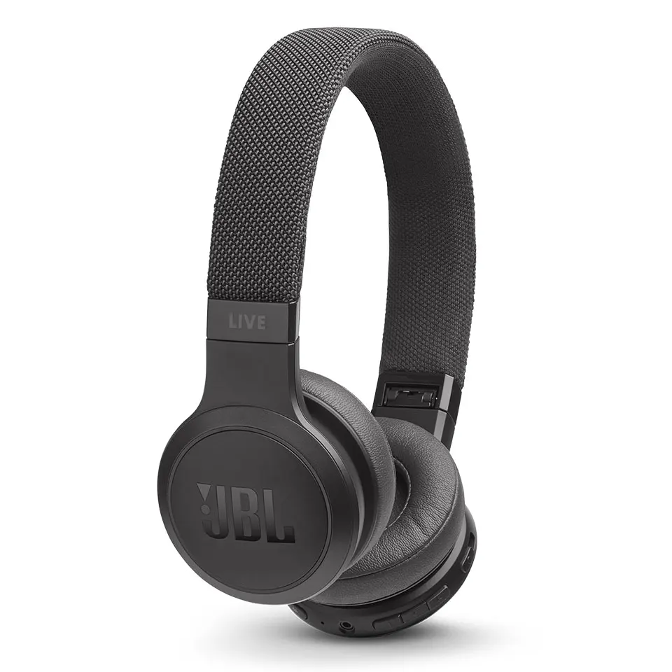 JBL Live 400BT Беспроводные Bluetooth умные наушники AI наушники голосовой помощник Спортивная гарнитура с микрофоном Многоточечное соединение - Цвет: Черный