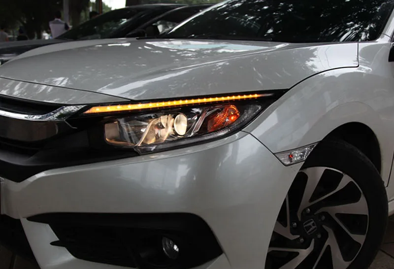 Мигающий светодиодный налобный фонарь для бровей проточные дневные ходовые огни