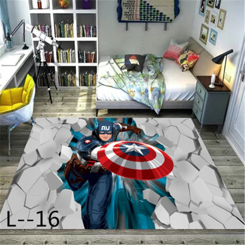 Коврик Captain America коврик промытый нескользящий прикроватный для гостиной спальни