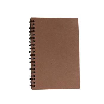 

Retro Kraft Coil Sketch Sketchbooks Blank Notebook Creative Notebook School Stationery