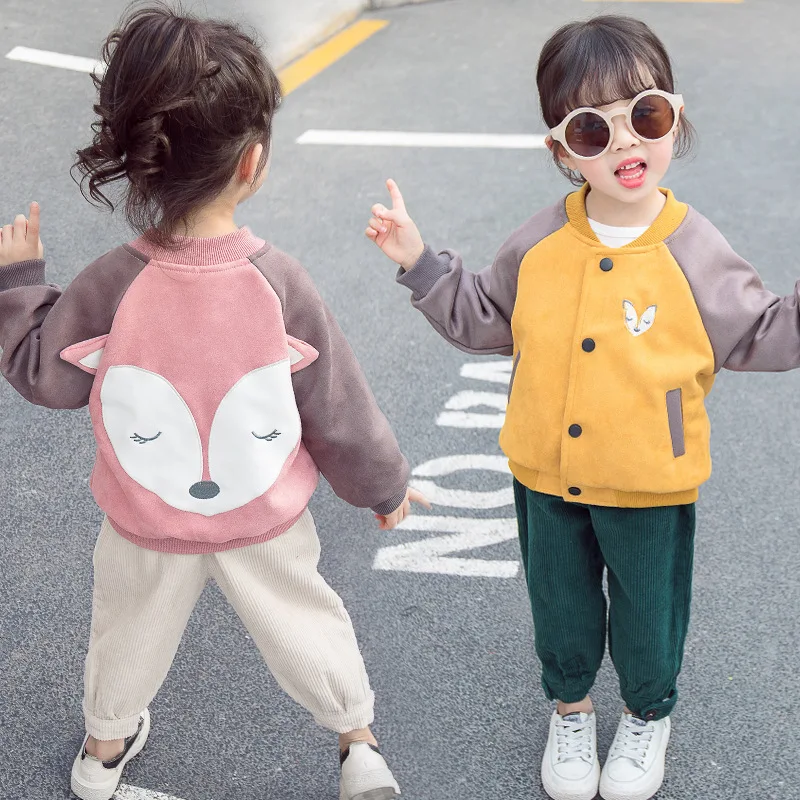 

Girl'S Coat 2020 New Style Korean-style Spring Clothing Short chao yang Gas Baseball Uniform Female Baby Fashionable Spring And