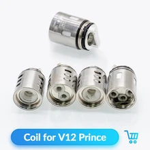 Volcanee 3 шт. V12 Prince Coil M4 Q4 X6 T10 Core для V12 Prince Tank Atomizer Vape сменная катушка головки ядер VS uforce t2 Coil