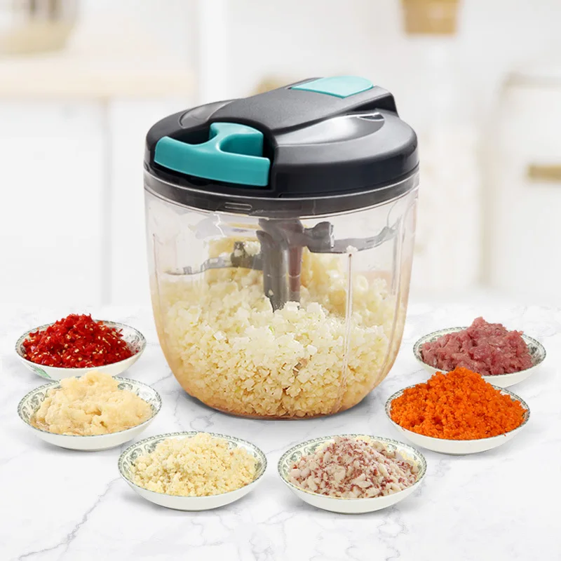 

500ml/900ml Meat Grinder Hand-power Food Chopper Mincer Mixer Blender Chop Fruit Vegetable Processor Slicer Kitchen Accessories