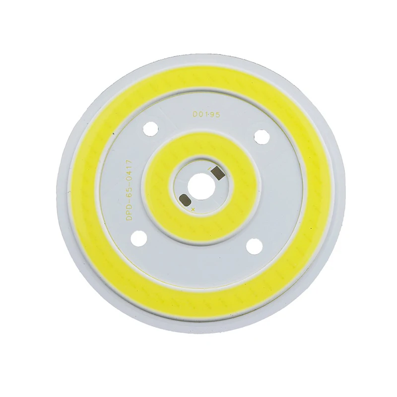 10W 65mm Round COB LED Pure White Warm Light Lamp source Chips DC 12V 800MA for Auto Lighting DIY Decor Lamp 3 years warranty