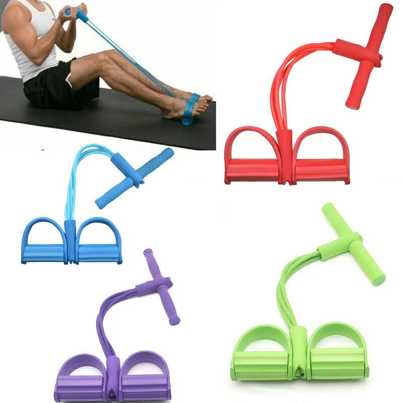 Indoor Fitness Resistance Bands Exercise Equipment Elastic Sit Up Pull Rope Gym