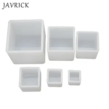 

6Pcs Square Resin Mold Cube Silicone Molds Resin Casting Jewelry Making 6 Sizes