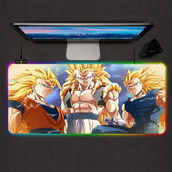 

Game Player Mouse Pad Dragon Ball Wu RGB Animation Mouse Pad LED Backlight Computer Office Keyboard Mouse Pad Desk Mat