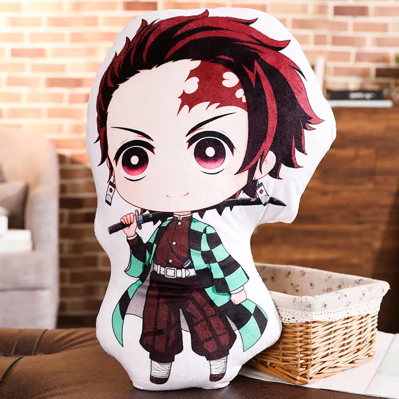 Плюшевая игрушка My Hero Academy, Demon Slayer, Kimetsu no Yaiba Kamado, Tanjirou Nezuko, мягкие игрушки, меч, искусство онлайн, подушка