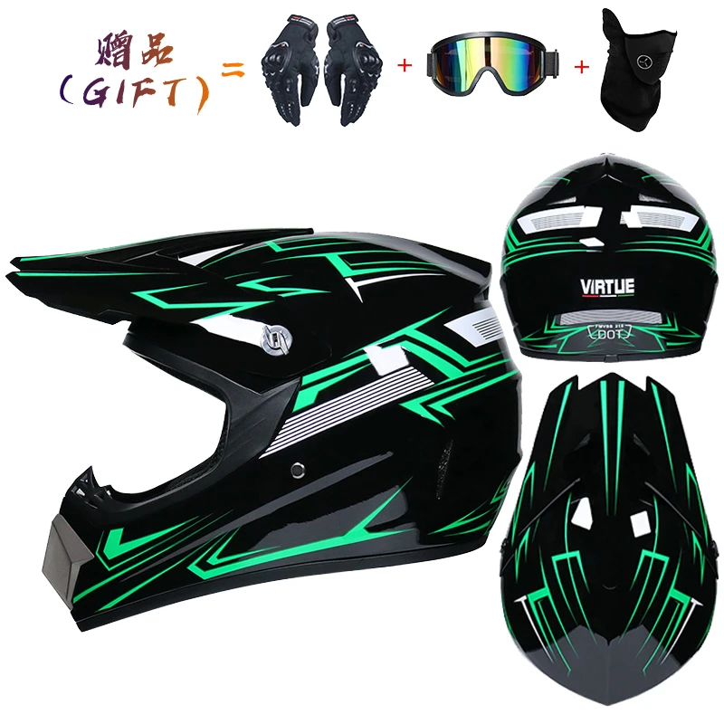 Casco de moto todoterreno para niño y niña DH moto road Racing casco ATV Dirt bicicleta Downhil casco envío gratis|Cascos| - AliExpress