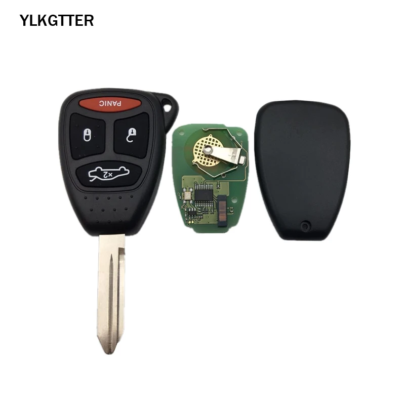 YLKGTTER 433 МГц 3+ 1 кнопки дистанционного ключа для Dodge Dakota Durango зарядное устройство для Jeep Grand Cherokee Chrysler 300 брелок для KOBDT04A