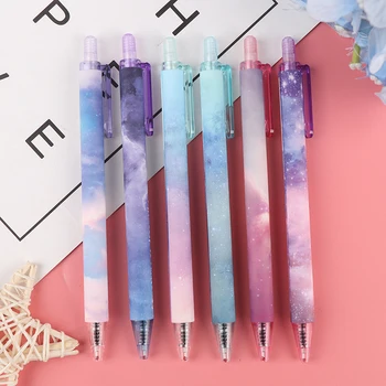 

6 pcs/pack Night Star Space Gel Pen School Stationery And Office Supply