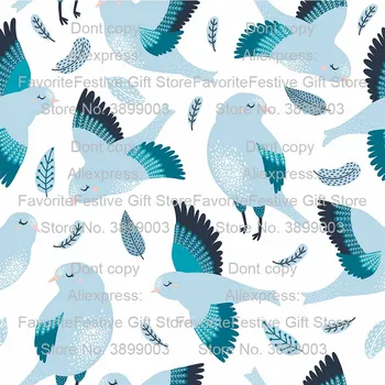 

swallow Cute Cartoon Rainbow Pattern Printed polyster cotton stretch Fabric For DIY bag craft handmade