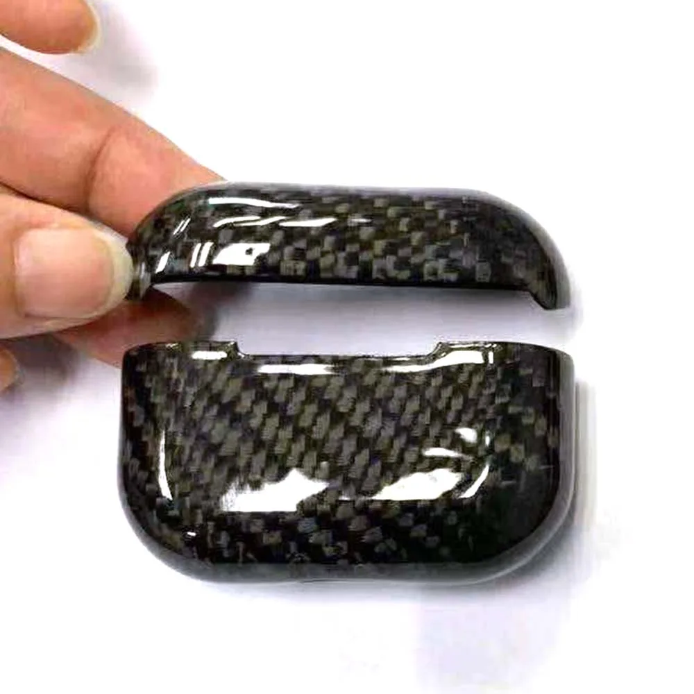 JINSERTA роскошный из настоящего углеродного волокна Ультратонкий чехол для наушников для AirPods Pro беспроводные наушники зарядка Защитная крышка