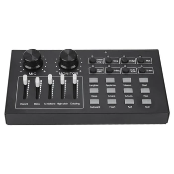 

External o Sound Card Singing Microphone Live Broadcast For Mobile Phone Computer Pc