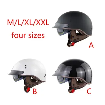 

Motorcycle Helmet Retro Motorcycle Helmet Moto Helmet Scooter Vintage ABS Half Face Biker Motorbike Moto Helmet