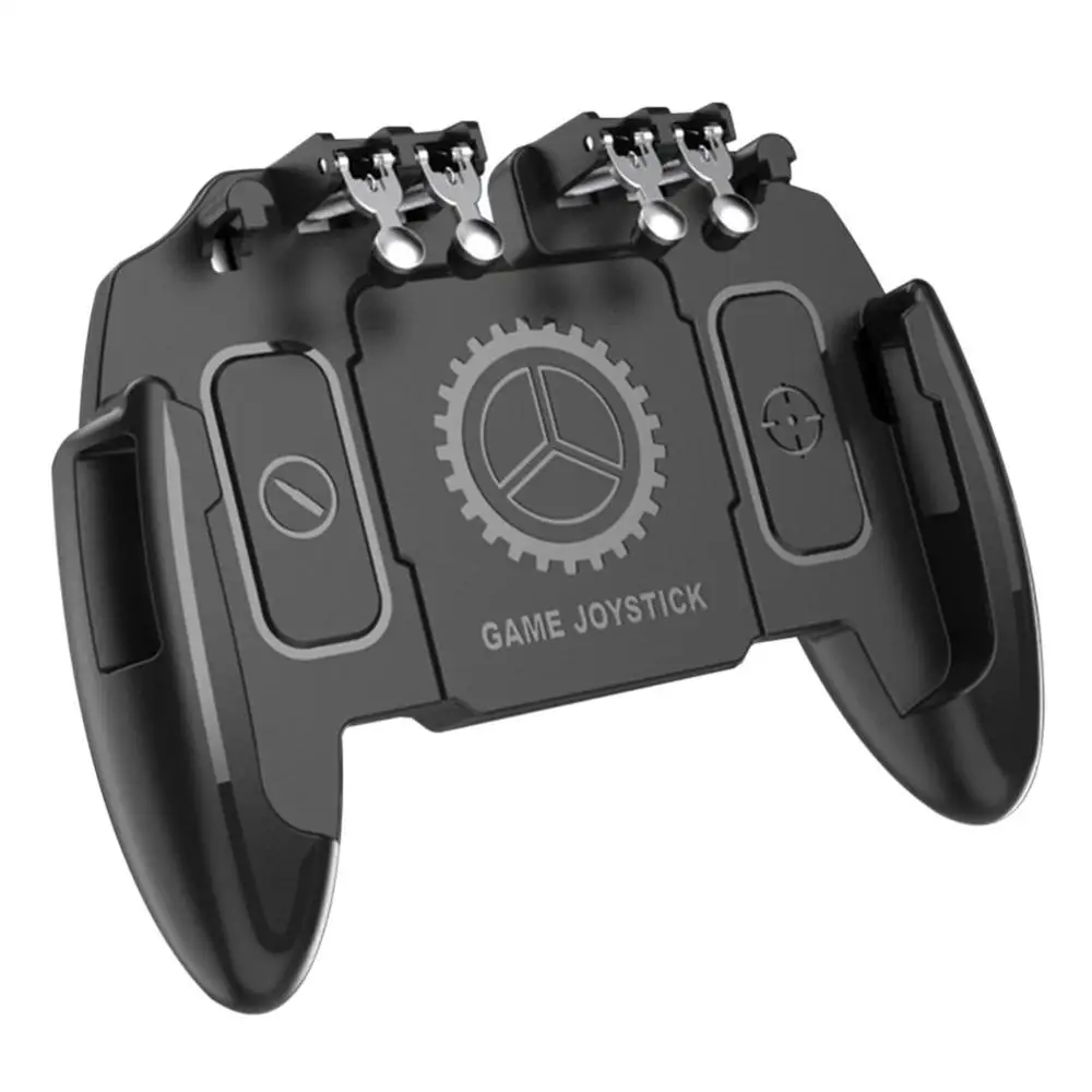 

Six Finger Shooting Game Gamepad ABS Metal Cooling Fan Multi-Function Cooling Mobile Joystick Controller Spin Button